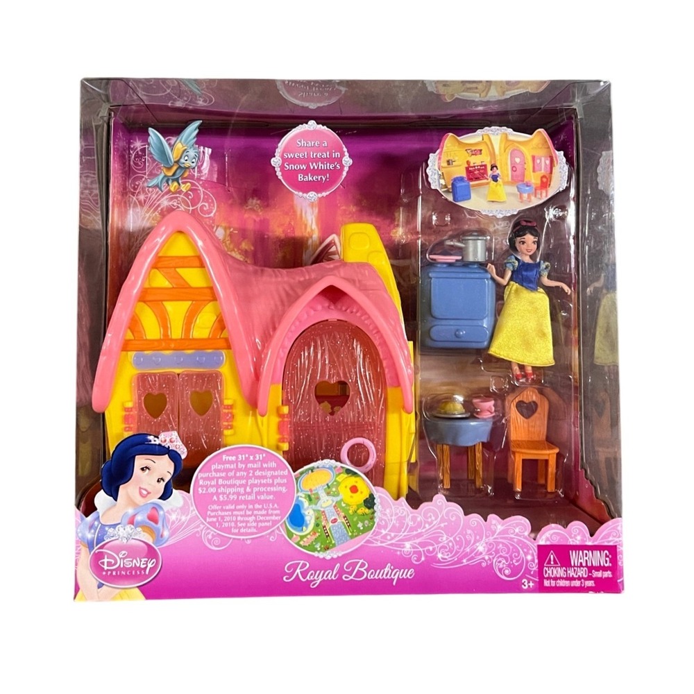 Disney Princess Snow Whites Bakery Royal Boutique Playset Mattel New